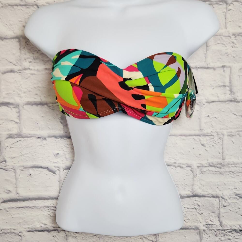 NWT Bar III Bikini Top Womens Size Small Tropical Dreams Detachable Straps